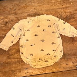 Quincy Mae Boys car bubble romper